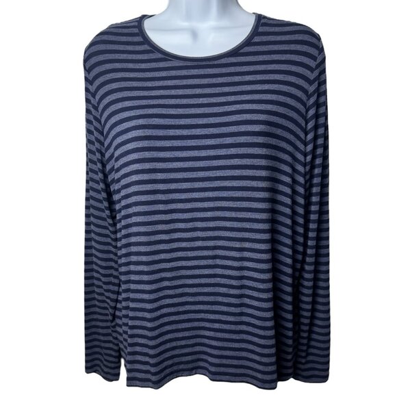 Majestic Paris for Neiman Marcus Super Soft Touch Blue Stripe Lounge Capsule S - Picture 2 of 10